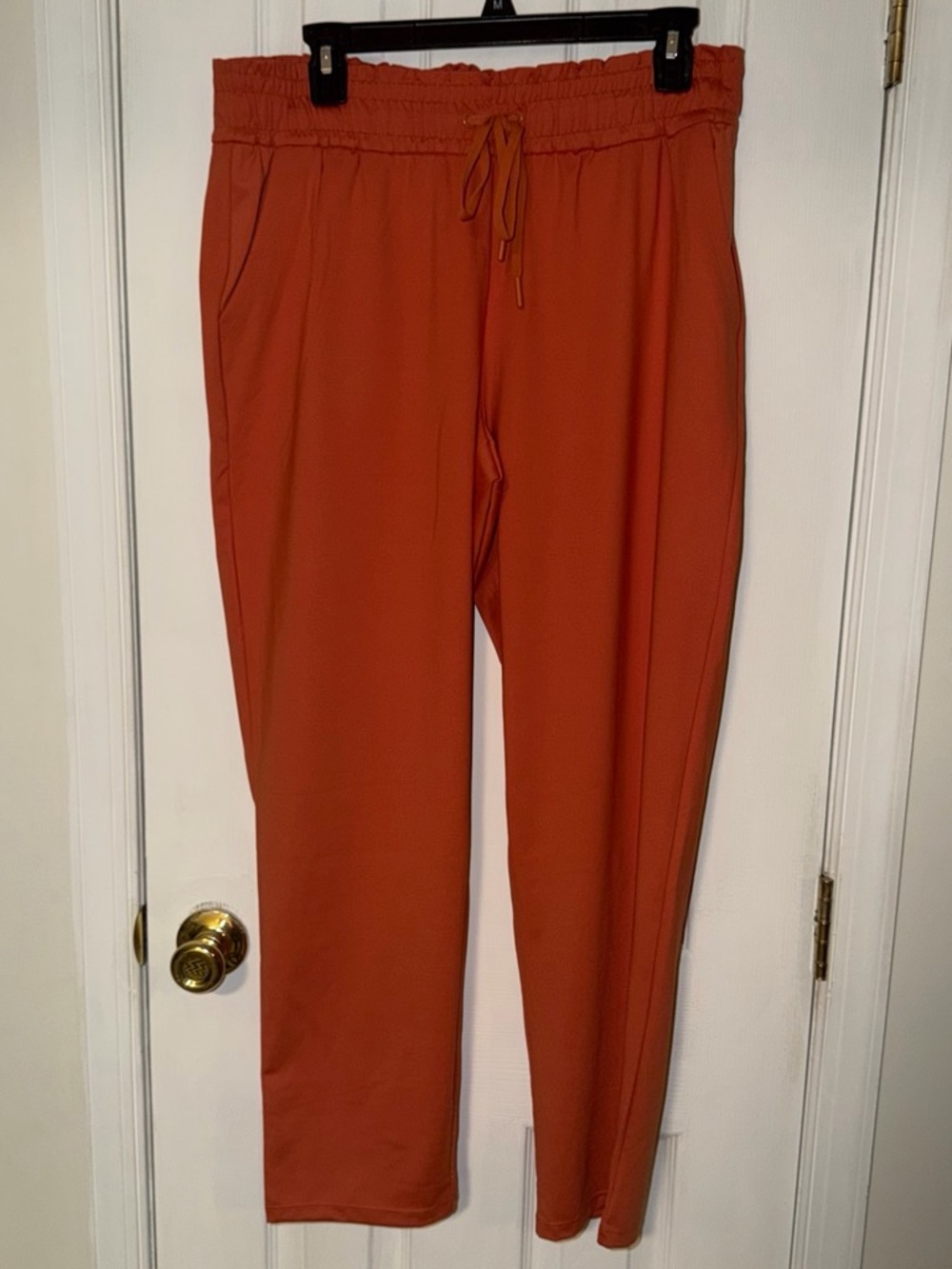Zuda Women’s Drawstring Pants - Rust Orange